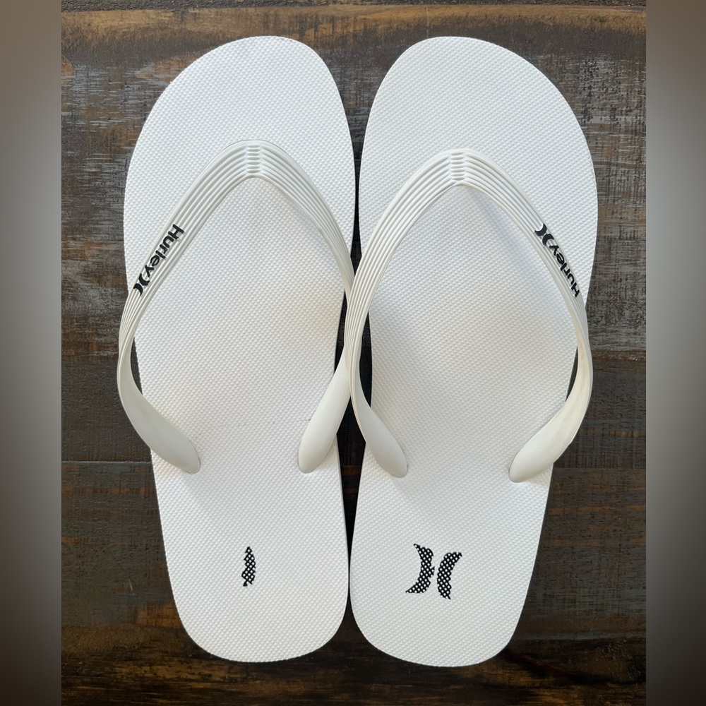 Hurley White Flip Flops